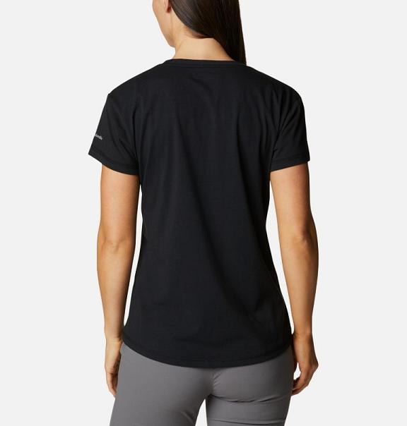 Columbia Sun Trek T-Shirt Black For Women's NZ25014 New Zealand